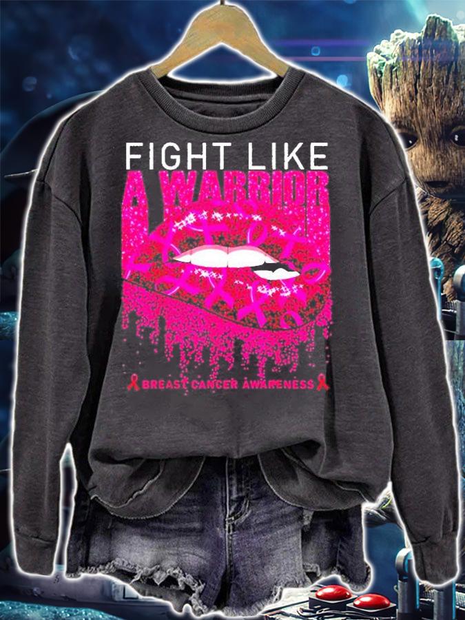 Breast Cancer Awareness Fight Like A Warrior T-Shirt t-shirt sweatshirt