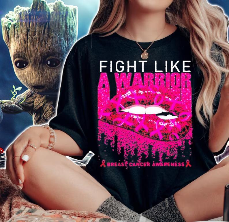 Breast Cancer Awareness Fight Like A Warrior T-Shirt t-shirt woman shirt