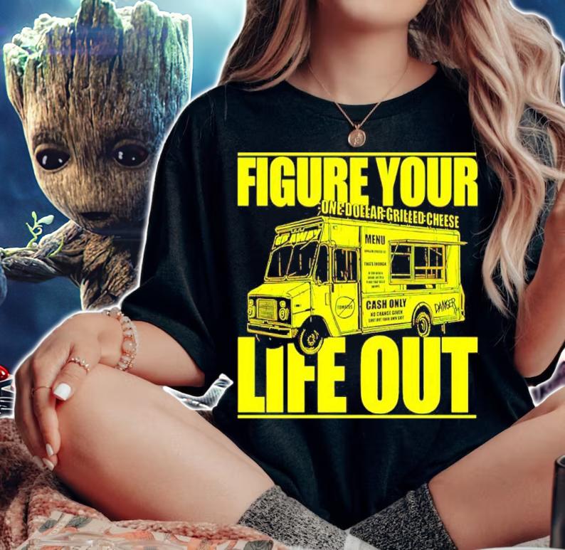Daniel Danger Storenvy Store Figure Your One Dollar Grilled Cheese Life Out Shirt t-shirt woman shirt