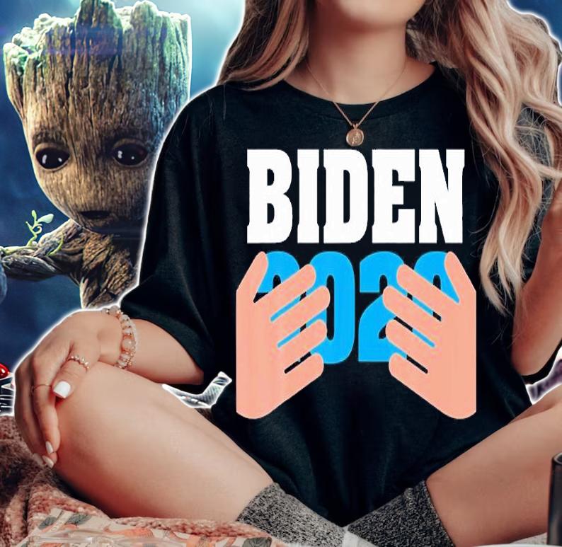 Funny Joe Biden 2020 Hands Hug 2020 T-Shirt t-shirt woman shirt