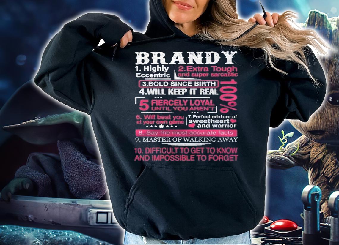 Ten Facts About Women Name Is Brandy Gift First Name Shirt t-shirt hoodie