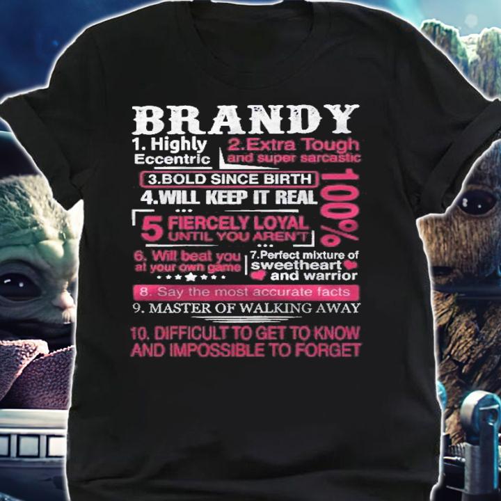 Ten Facts About Women Name Is Brandy Gift First Name Shirt t-shirt shirt
