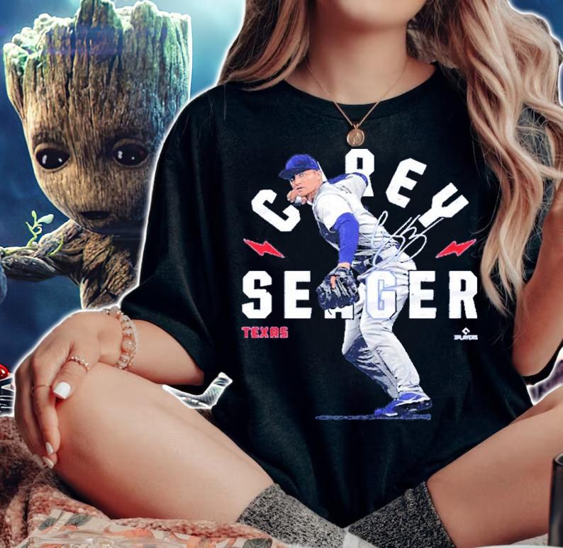 Corey Seager Texas Arc Baseball Signatures Shirt t-shirt