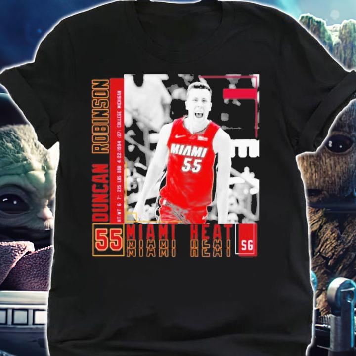 Duncan Robinson Miami Basketball Poster Heat Shirt t-shirt shirt