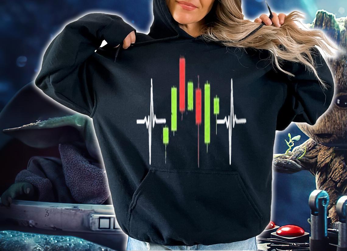Heartbeat Crypto Stocks Chart Funny Cryptocurrency Men Women T-shirt t-shirt hoodie