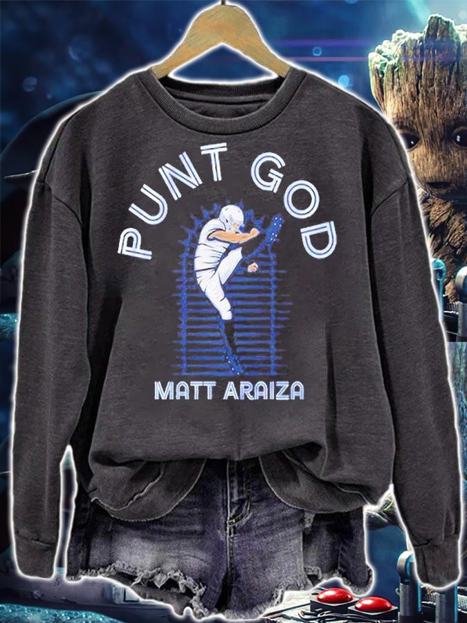 Matt Araiza Punt God T-Shirt t-shirt sweatshirt