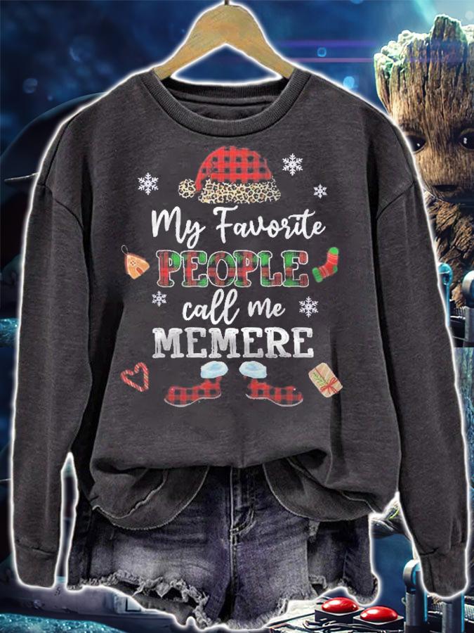 Mb My Favorite People Call Me Memere Thanksgiving Christmas Shirt t-shirt
