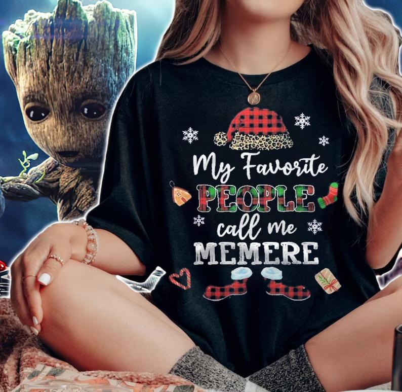 Mb My Favorite People Call Me Memere Thanksgiving Christmas Shirt t-shirt