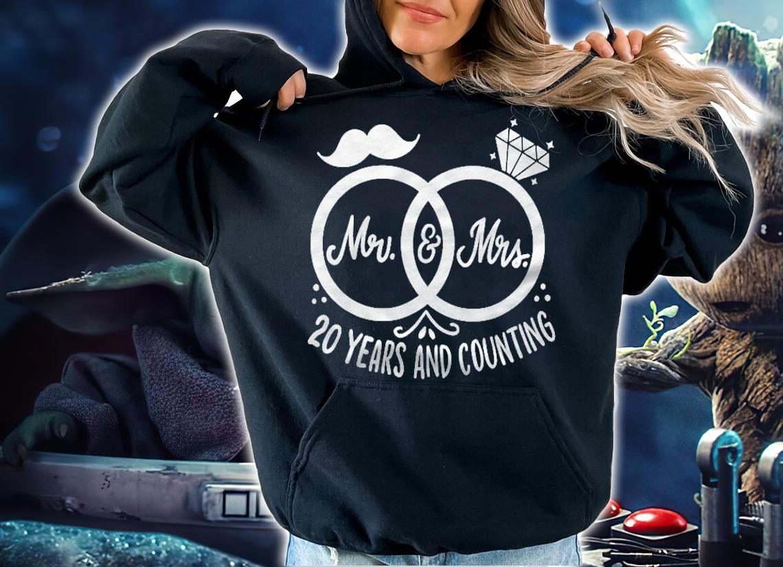 Mr & Mrs 20 Years And Counting 20Th Anniversary Apparel Shirt t-shirt hoodie