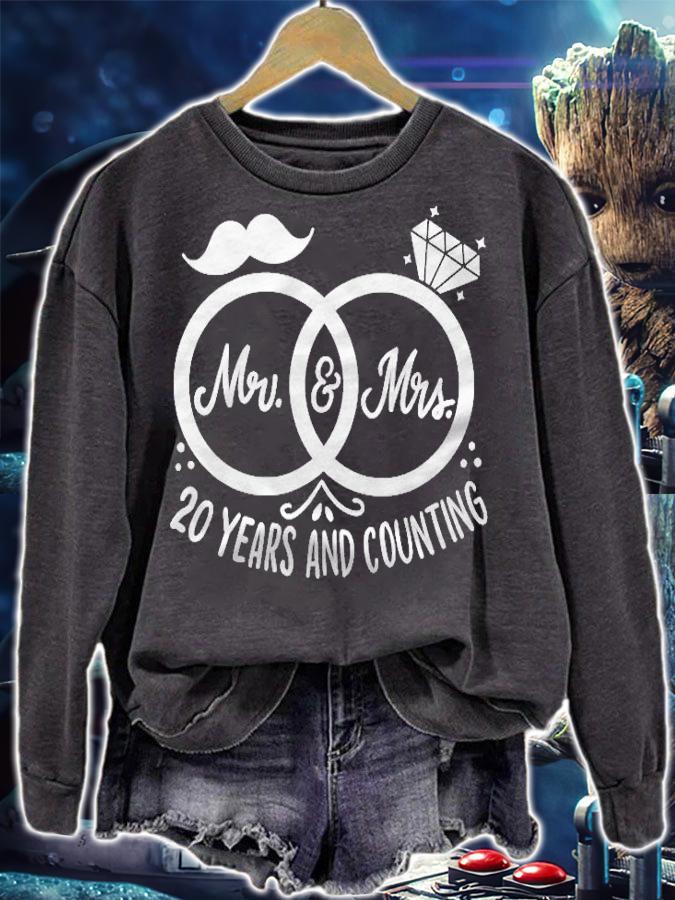 Mr & Mrs 20 Years And Counting 20Th Anniversary Apparel Shirt t-shirt sweatshirt