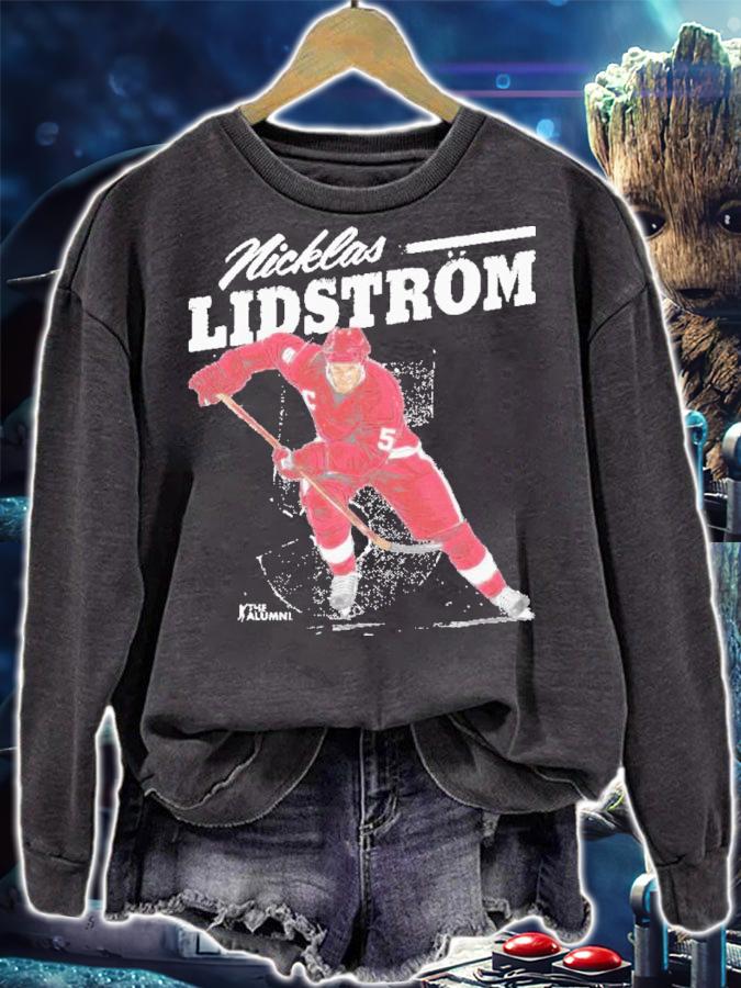 Nicklas Lidstrom Detroit Retro Hockey Signatures Shirt t-shirt