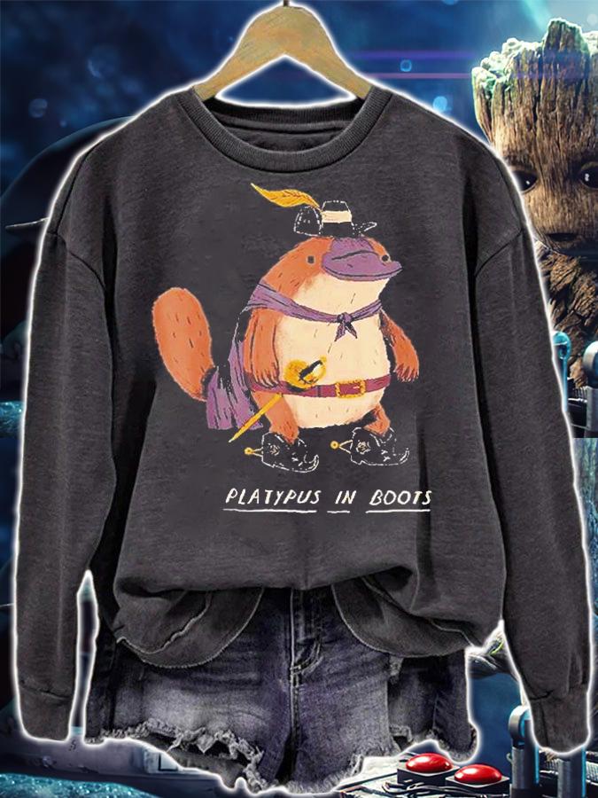 Platypus In Boots Dark Platypus T-Shirt t-shirt sweatshirt