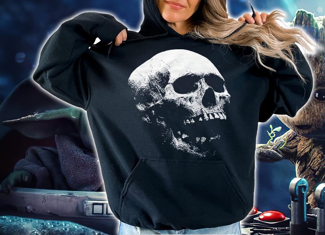 Scary Halloween Evil Screaming Human Skull Shirt t-shirt hoodie