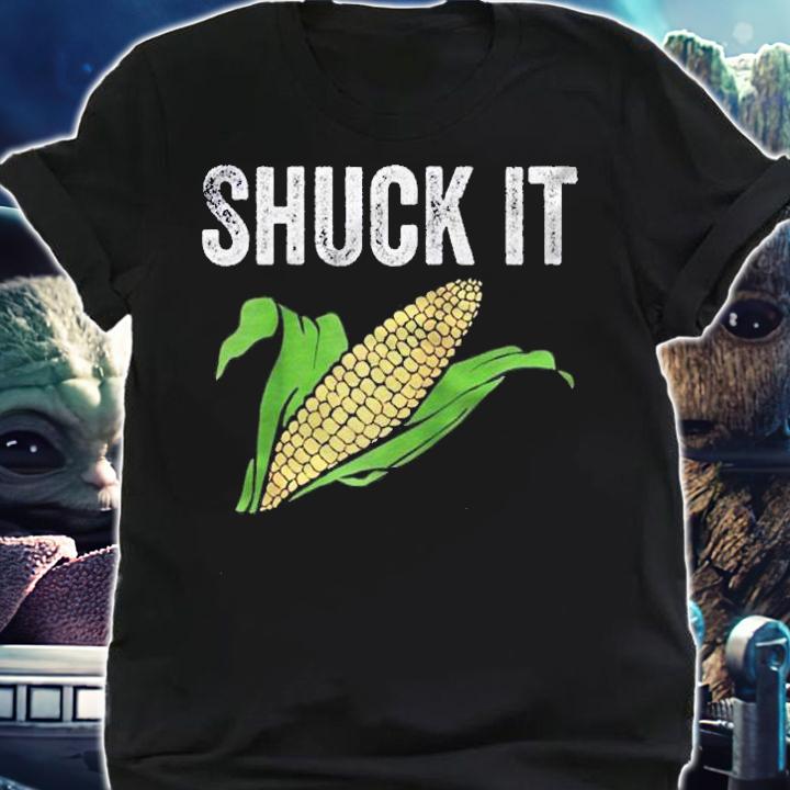 Shuck It Funny Farmer Corn Lover Market Festival Gift Raglan Baseball Shirt t-shirt shirt