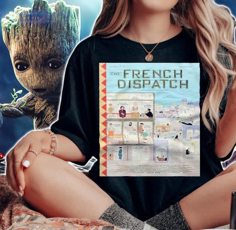 The French Dispatch poster shirt t-shirt woman shirt
