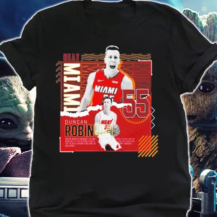 Duncan Robinson Miami Heat Basketball Paper Poster Heat Shirt t-shirt shirt