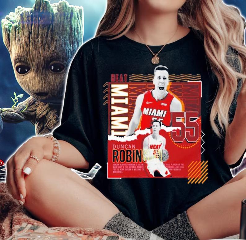 Duncan Robinson Miami Heat Basketball Paper Poster Heat Shirt t-shirt woman shirt