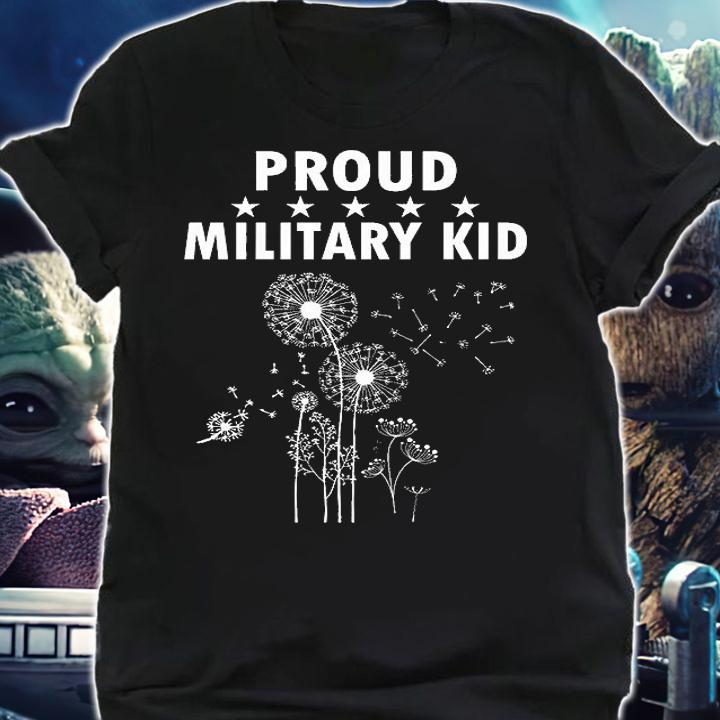 Kids Proud Military Kid Month Of The Military Child Military Kid T-Shirt t-shirt shirt