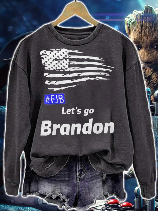 Let's Go Brandon Funny USA Flag T-Shirt t-shirt sweatshirt