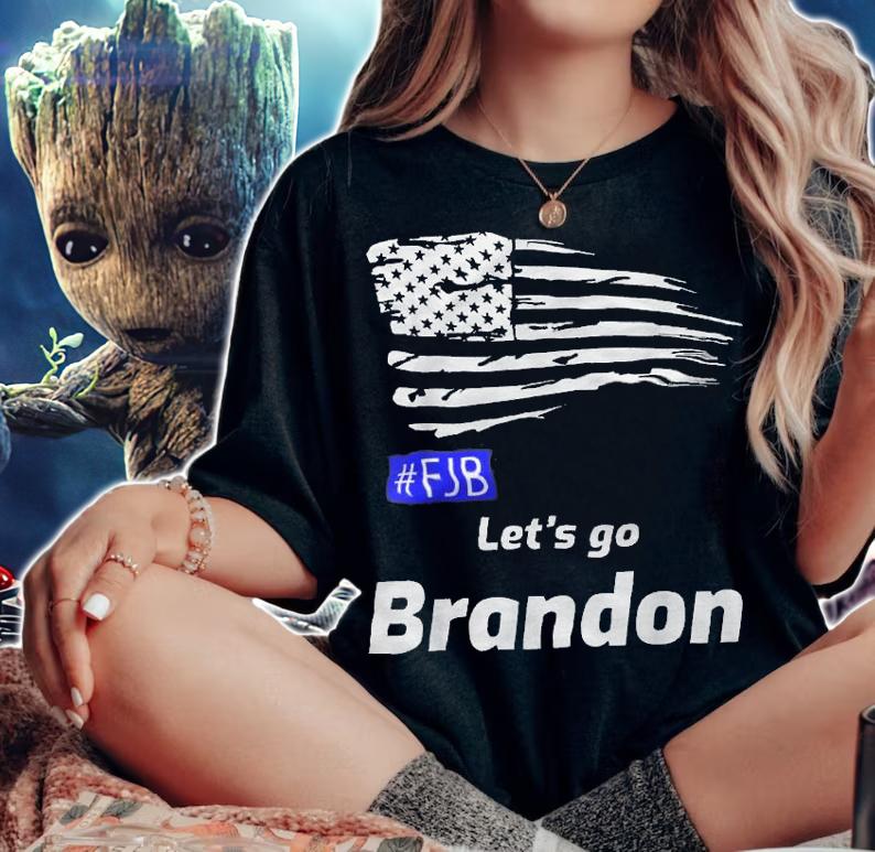 Let's Go Brandon Funny USA Flag T-Shirt t-shirt woman shirt