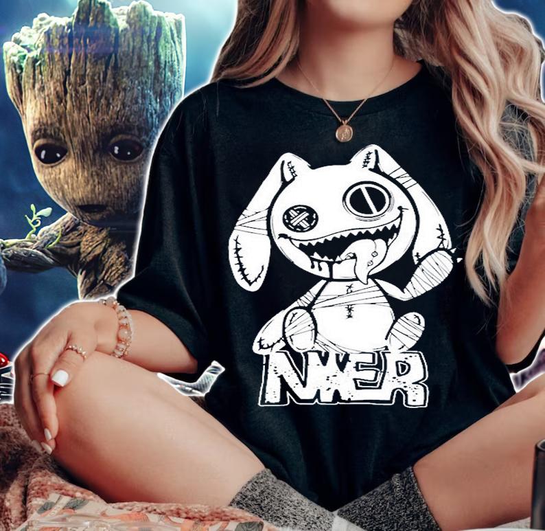 Nier Automata Scariest Rabbit T-Shirt t-shirt woman shirt