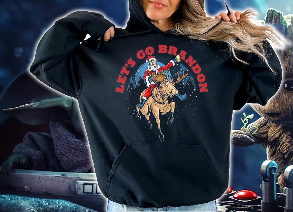 Santa Claus Riding Reindeer Fjb, Dementia Biden, Donald 2024, Impeach Joe Biden, Election 2024 T-Shirt t-shirt hoodie
