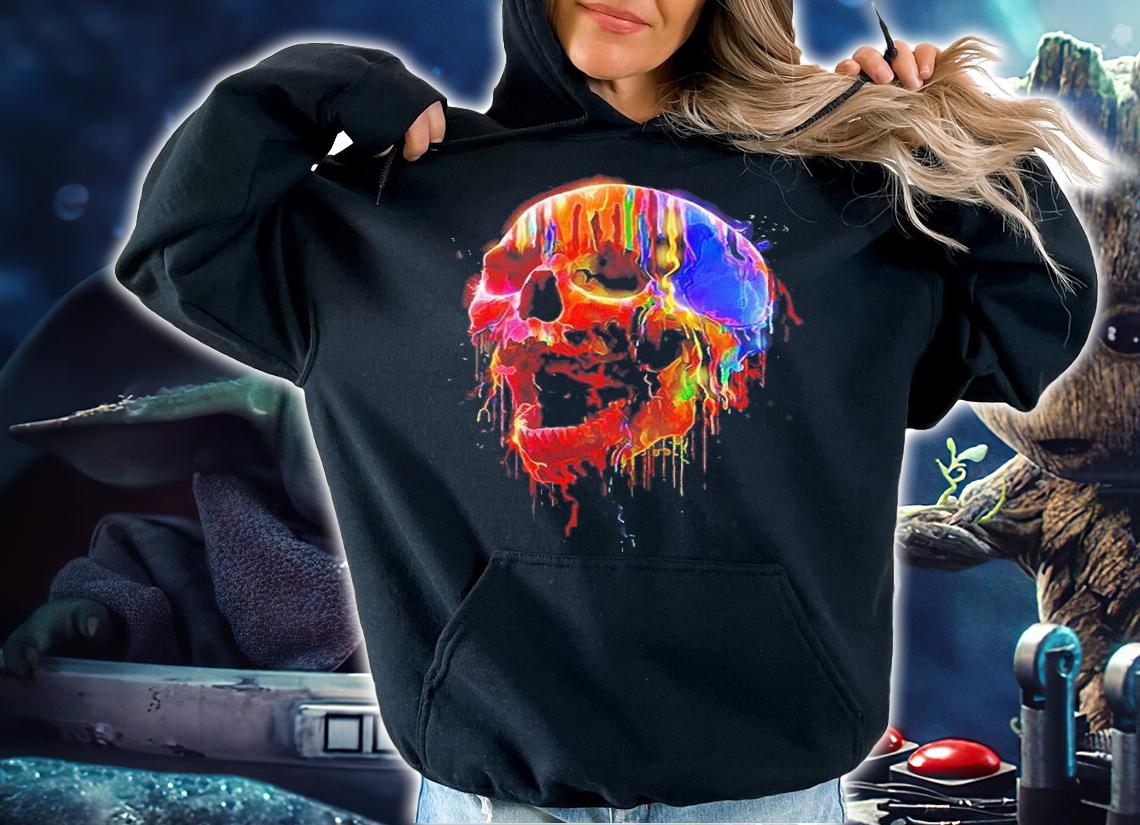 Skull Colorful Neon T-Shirt t-shirt hoodie