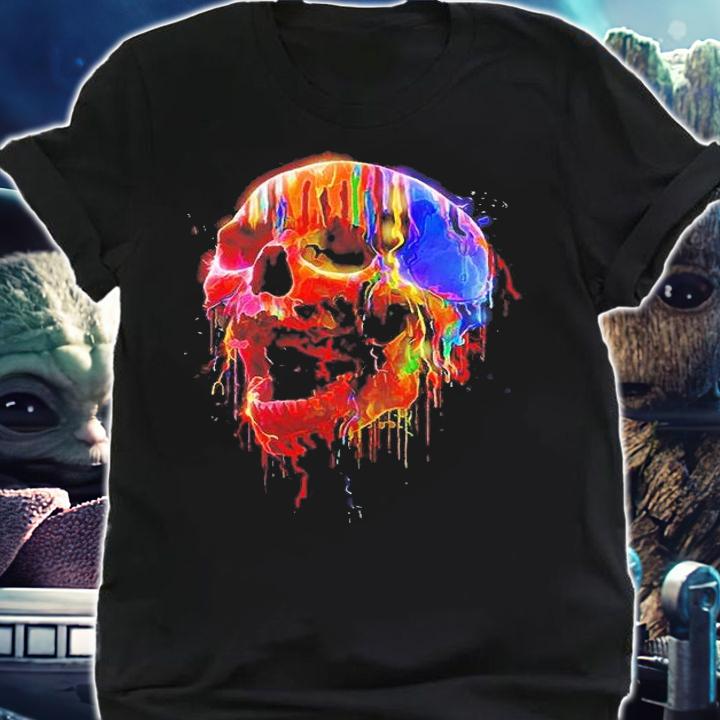 Skull Colorful Neon T-Shirt t-shirt shirt