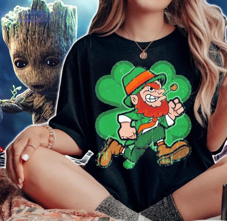St. Patrick's Day Leprechaun Mascot Irish Shirt t-shirt woman shirt