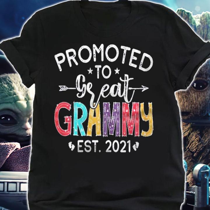 Womens Promoted To Grammy 2021 For First Time Soon To Be Great Mom Shirt t-shirt
