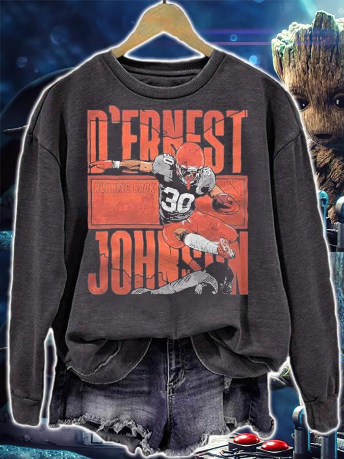 D'ernest Johnson Hurdle Cleveland Football Shirt t-shirt sweatshirt