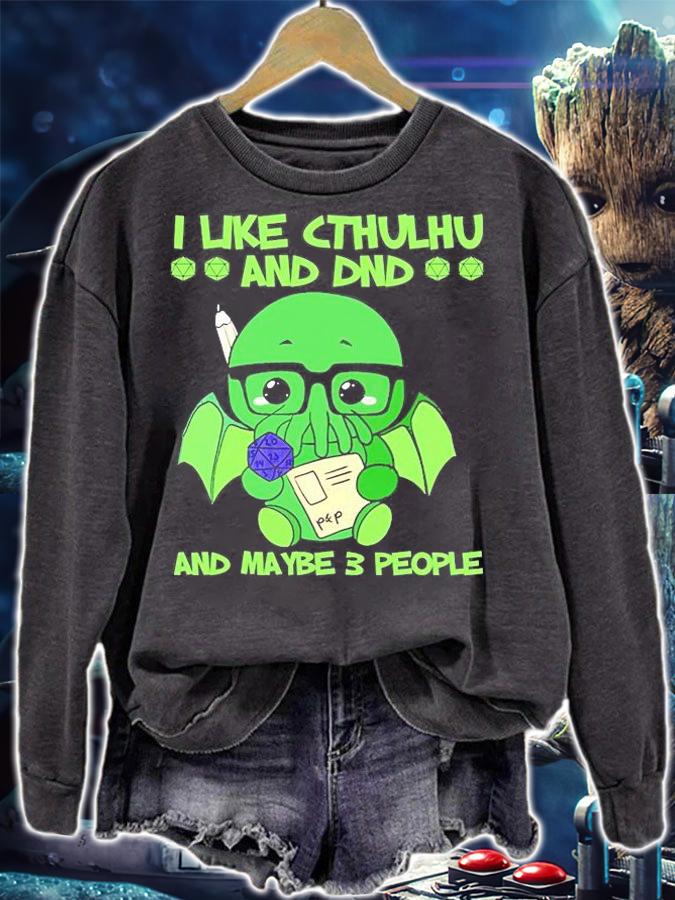 I Like Cthulhu And Maybe 2 People T-Shirt t-shirt sweatshirt