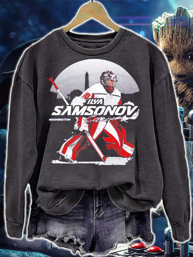 Ilya Samsonov Washington Skyline Hockey Shirt t-shirt