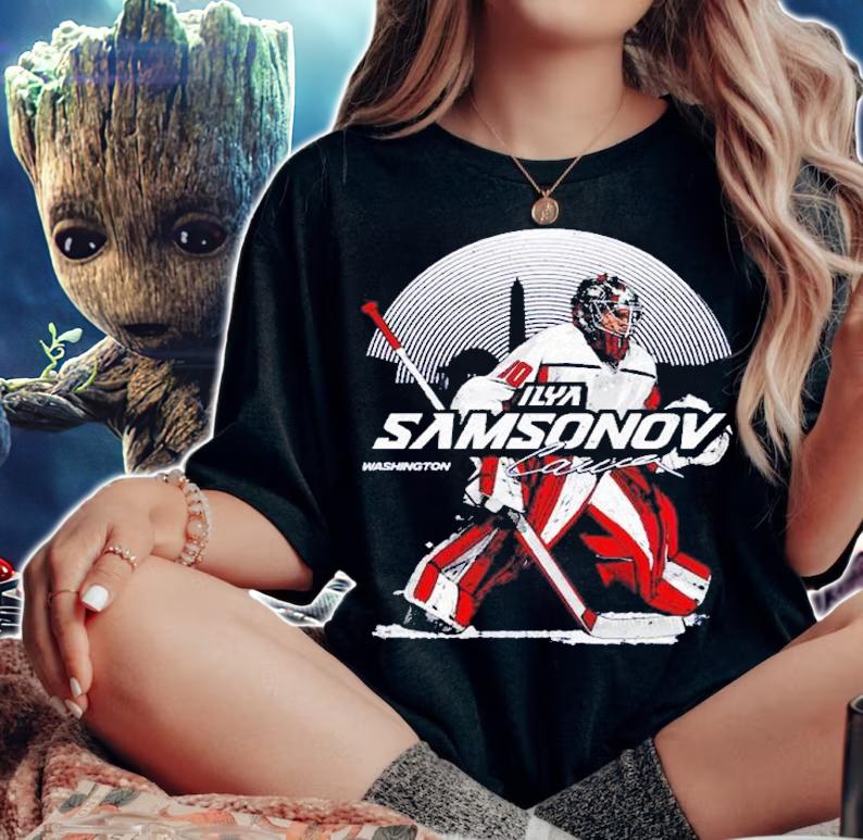 Ilya Samsonov Washington Skyline Hockey Shirt t-shirt