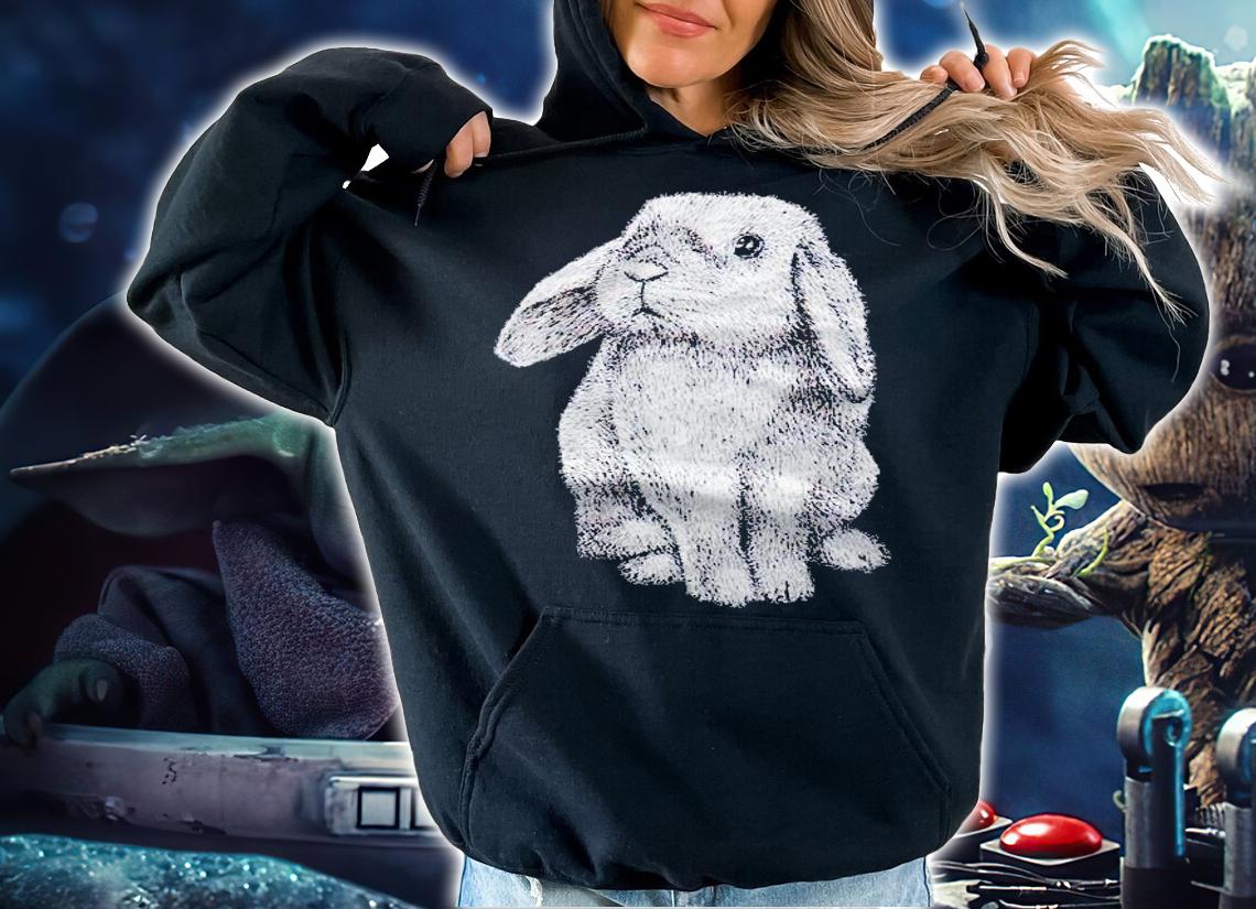 Lop Eared Bunny Rabbit Cute Easter Drawing Shirt t-shirt