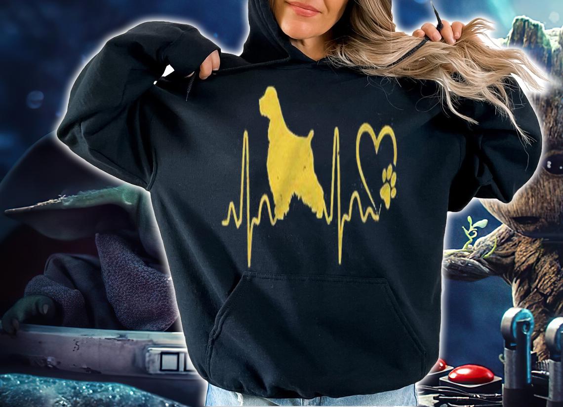 Heartbeat English Cocker Spaniel Dog Animal Rescue Lifeline Shirt t-shirt hoodie