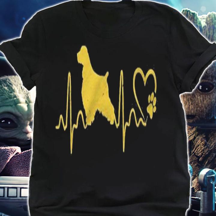 Heartbeat English Cocker Spaniel Dog Animal Rescue Lifeline Shirt t-shirt shirt