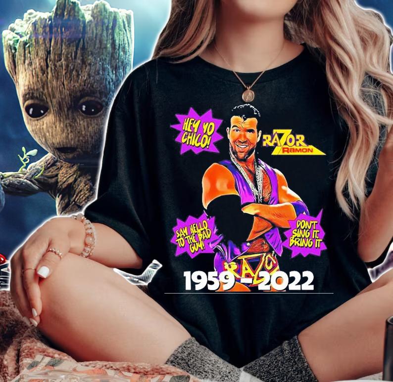Razor Ramon RIP Scott Hall 1959-2022 Vintage T-Shirt t-shirt woman shirt