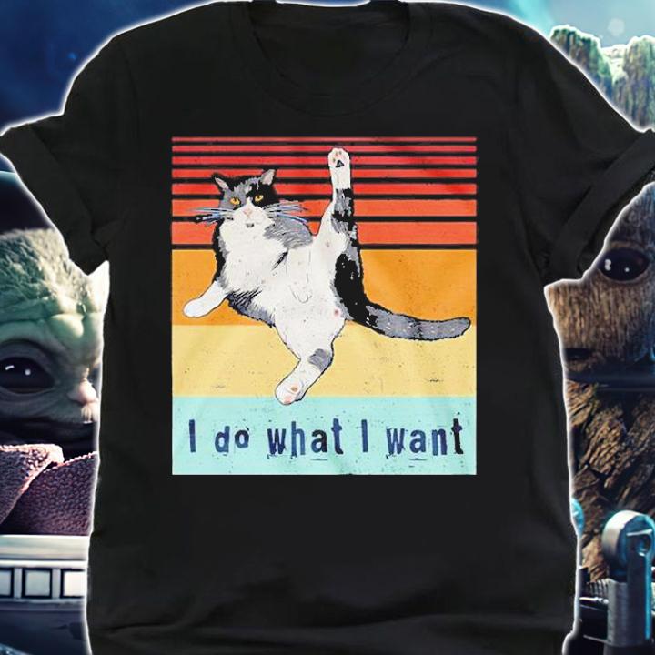Cat I Do What I Wnat Vintage T-Shirt t-shirt