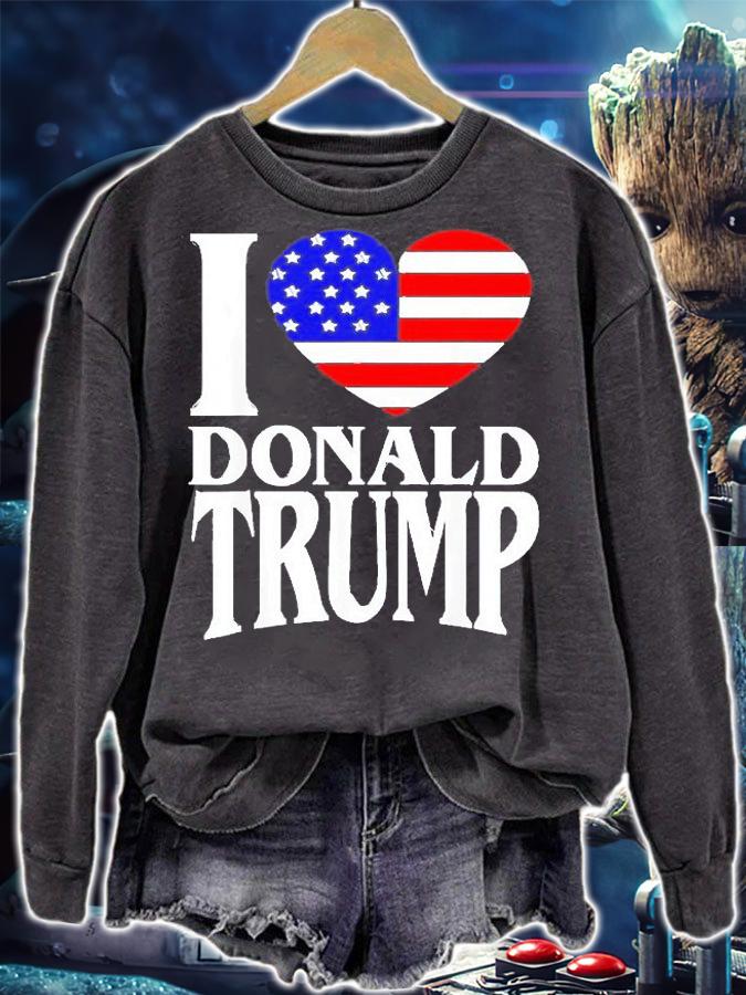 I Love Donald Trump President 2024 T-Shirt t-shirt sweatshirt