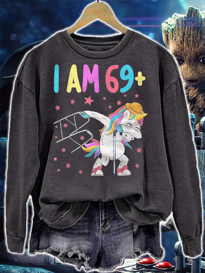 Im 69+ Funny 70 Years 70Th Birthday Unico Shirt t-shirt sweatshirt