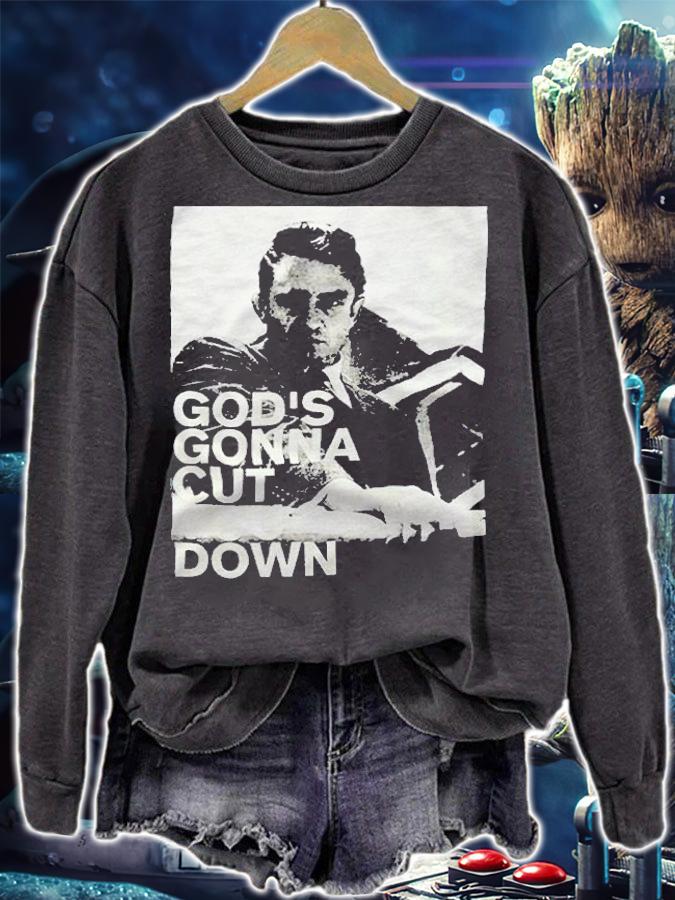 Johnny Cash God's gonna cut you down T-shirt t-shirt