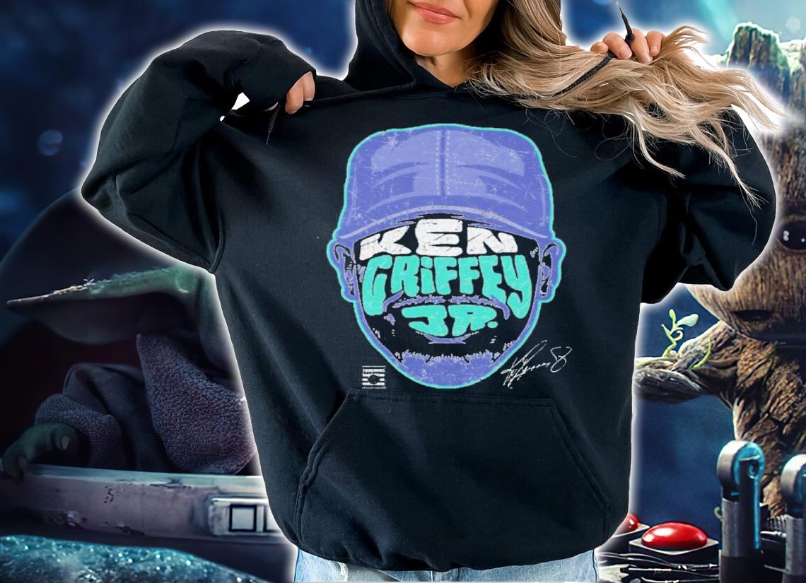 Ken Griffey Jr. Seattle Player Silhouette Baseball Signatures Shirt t-shirt hoodie