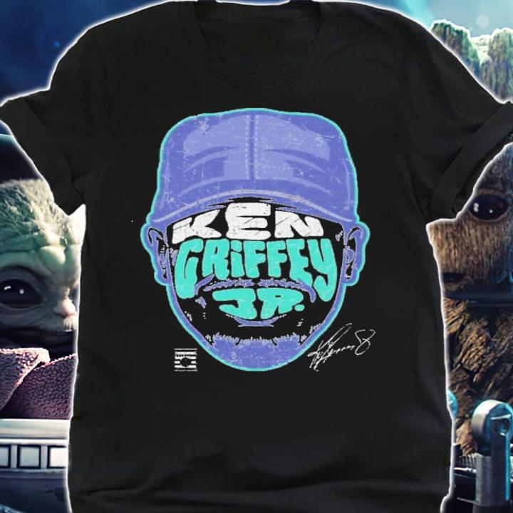 Ken Griffey Jr. Seattle Player Silhouette Baseball Signatures Shirt t-shirt shirt