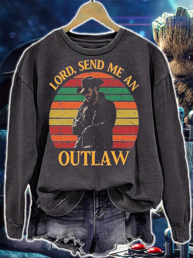 Lord Send Me An Outlaw Vintage T-Shirt t-shirt sweatshirt