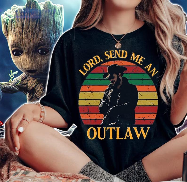 Lord Send Me An Outlaw Vintage T-Shirt t-shirt woman shirt