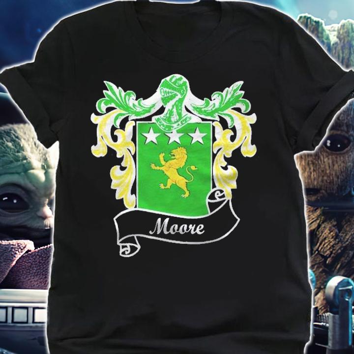 Moore Coat Of Arms Surname Last Name Family Crest Shirt t-shirt shirt