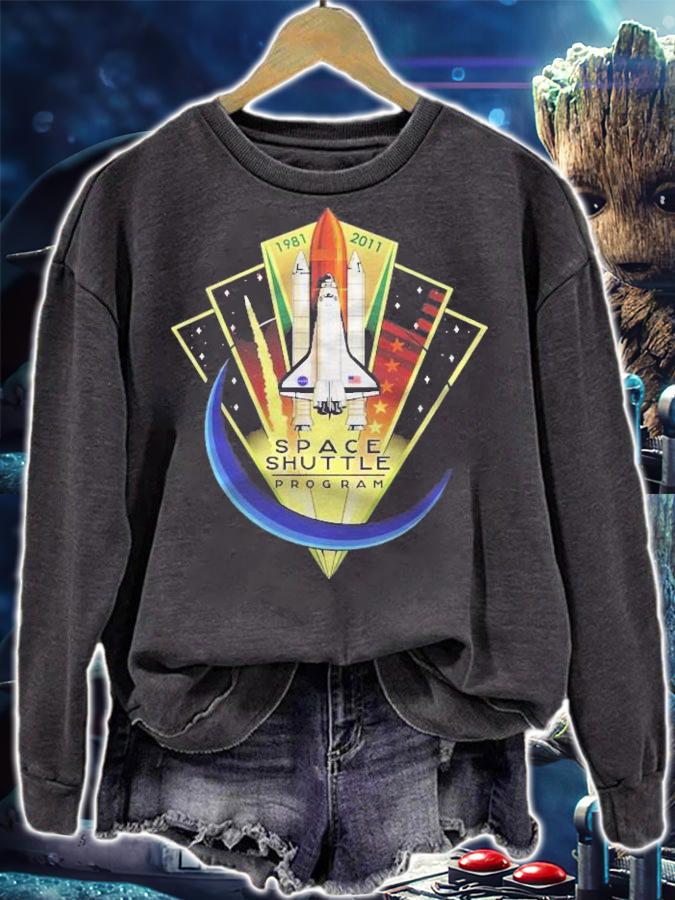 Shuttle Program Commemorative Patch Slim Fit Shirt t-shirt sweatshirt