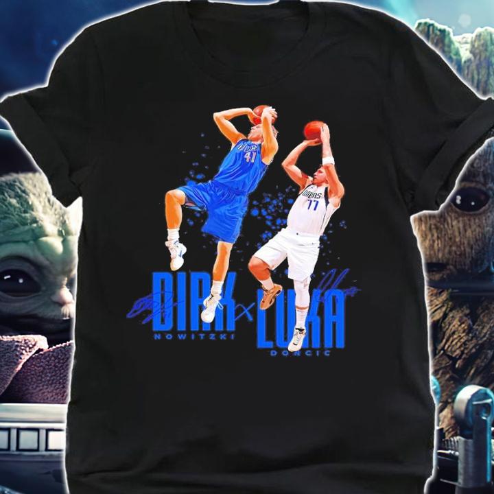 Dirk X Luka Dallas Mavericks Basketball Shirt t-shirt shirt