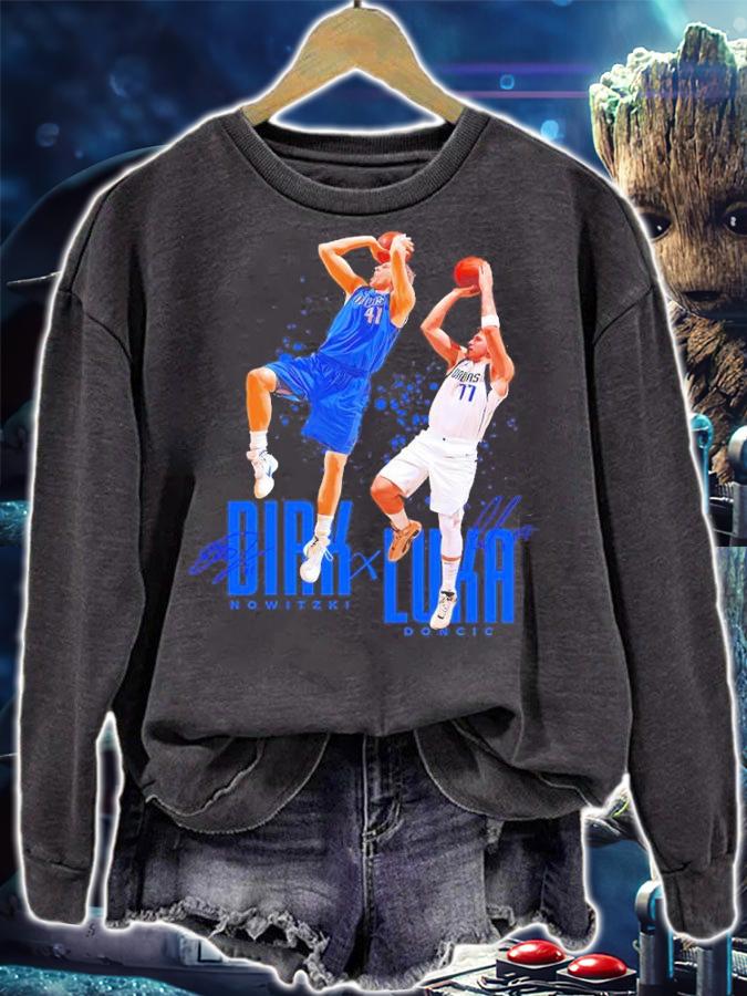 Dirk X Luka Dallas Mavericks Basketball Shirt t-shirt sweatshirt